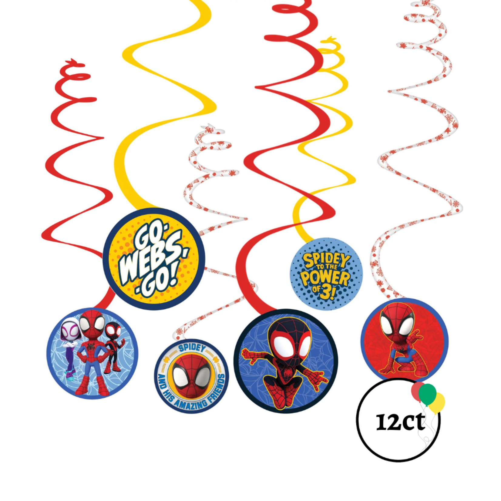 Spidey & His Amazing Friends Spiral Decorations