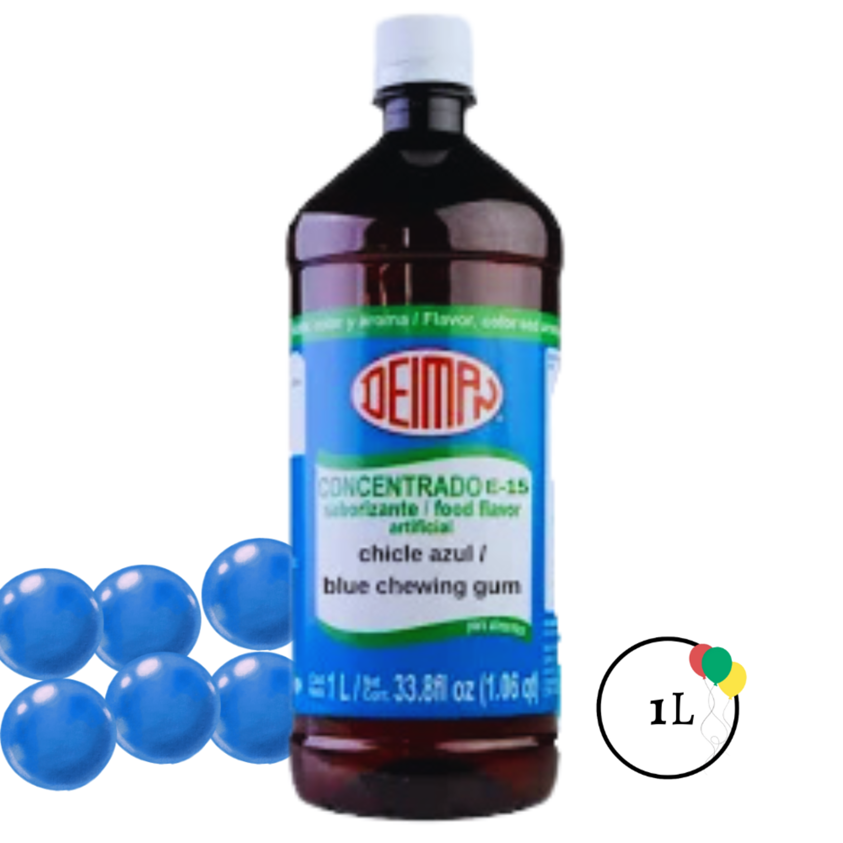 Deiman Deiman Concentrado Chicle Azul D-15 Ref.4722 1Lt