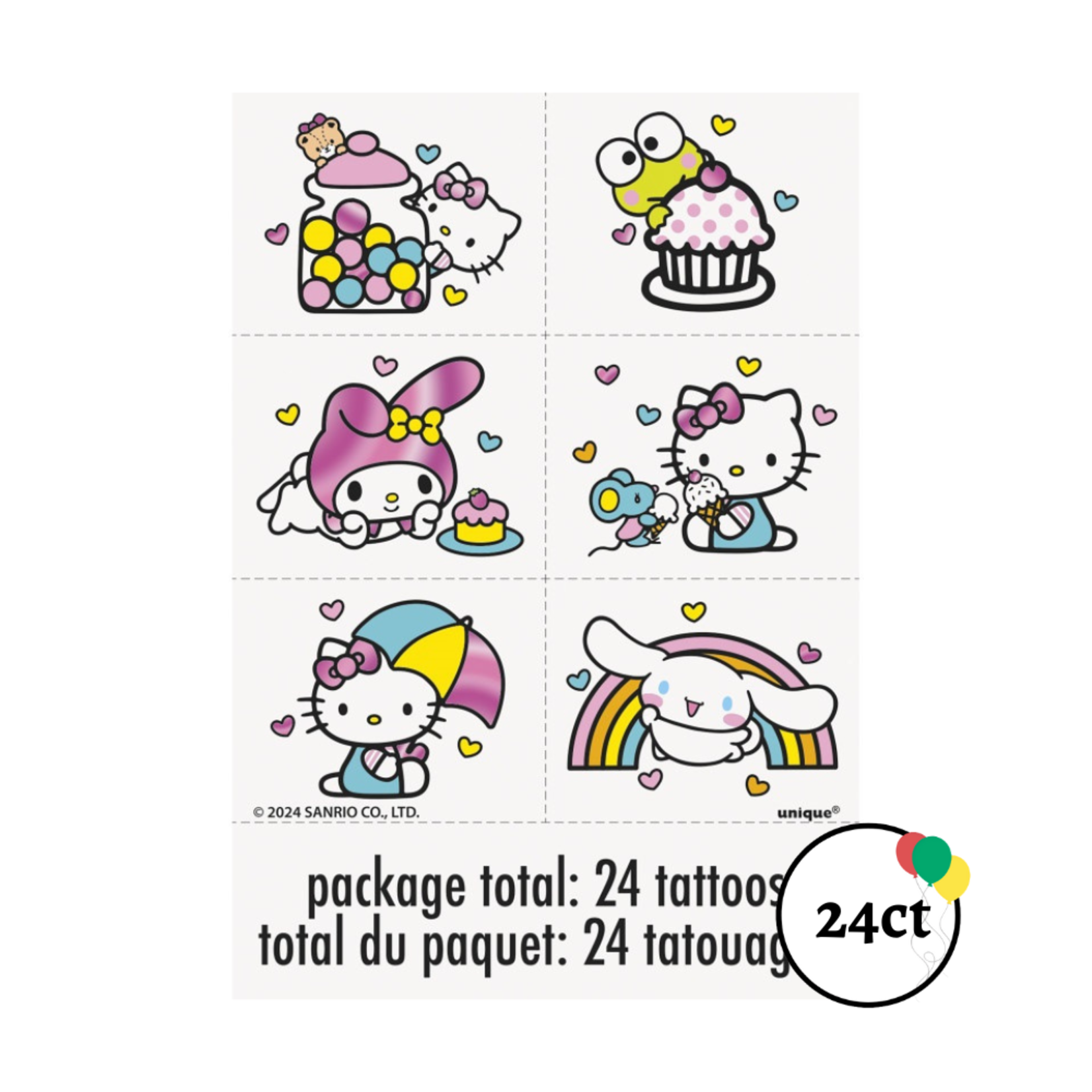Hello Kitty Tattoos 24ct