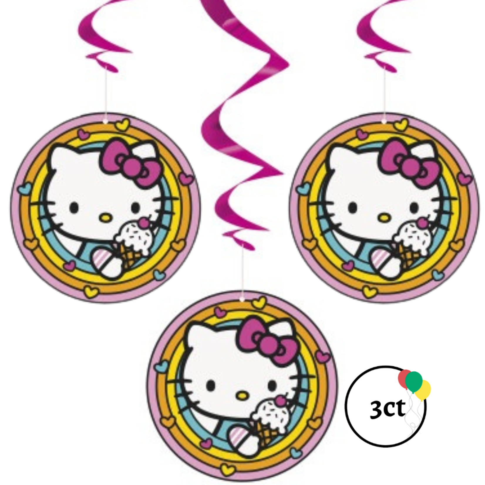 Unique Hello Kitty Hanging Decoration 3ct