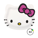 Hello Kitty Face Plate 8ct.
