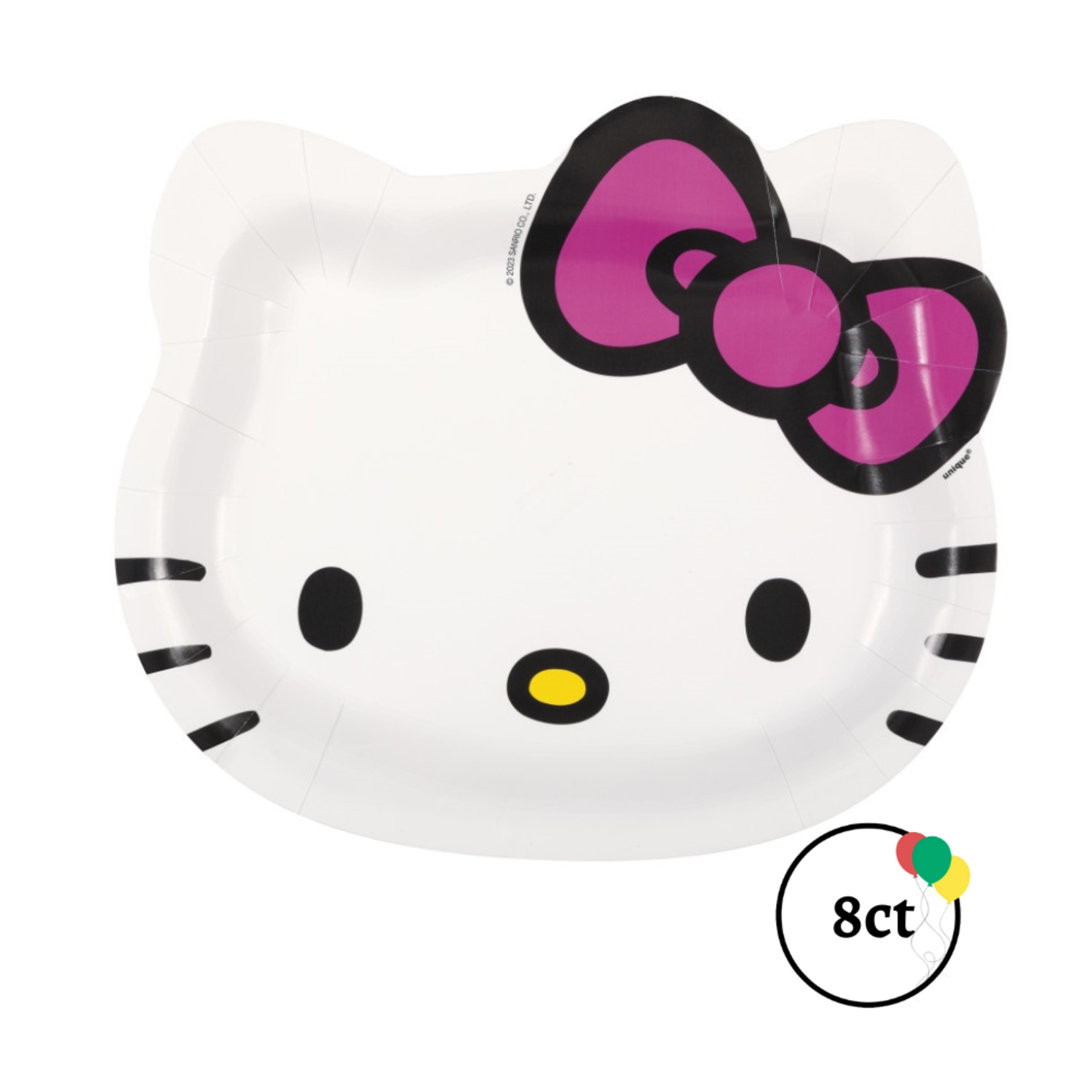 Hello Kitty Face Plate 8ct.