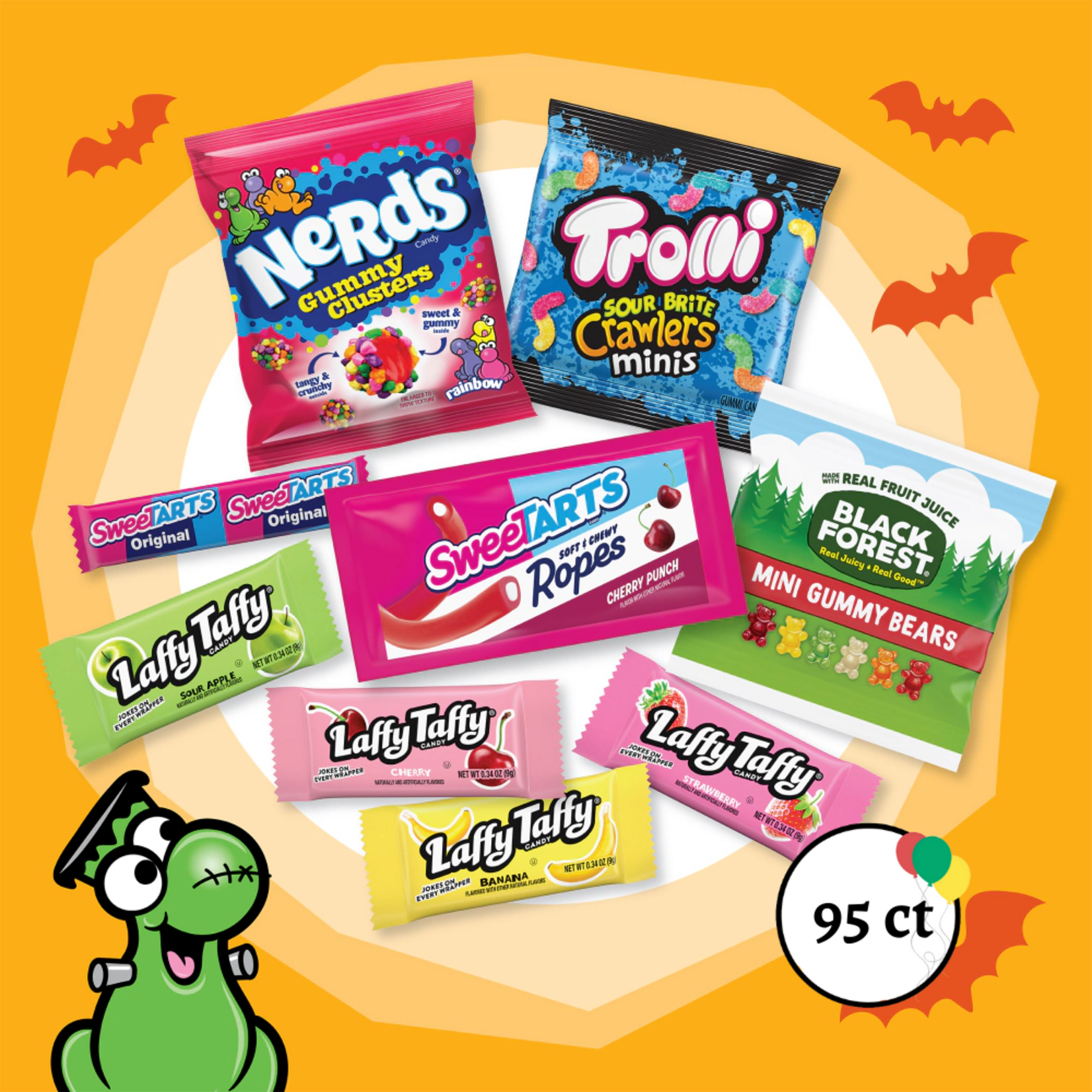 Nerds Assorted Fruit Chewy Halloween Candy