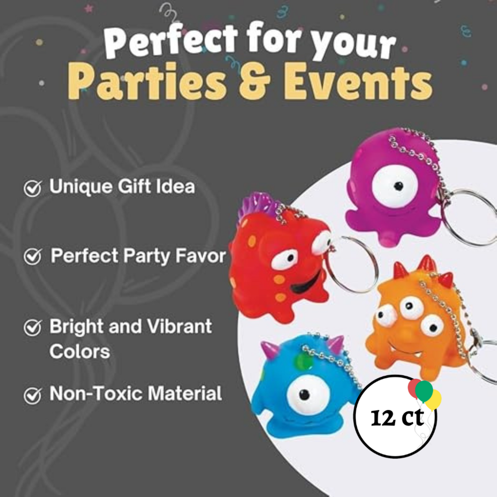 Unique Cute Monster Keychains Favours