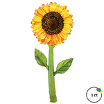5' Fresh Pick Watercolor Sunflower