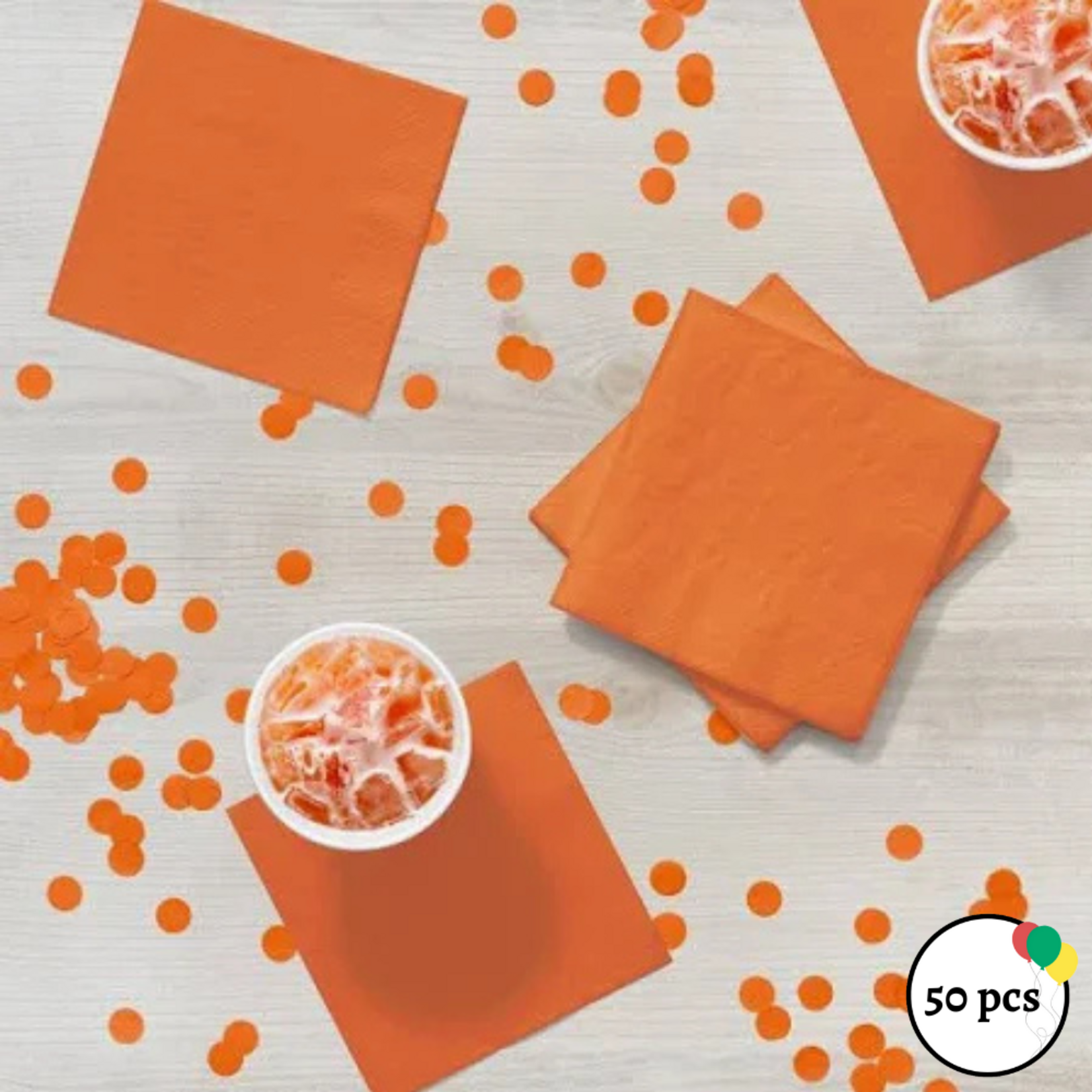 Napkins Orange 13" 50ct