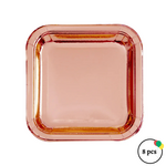 6" Metallic Rose Gold Plate 8ct