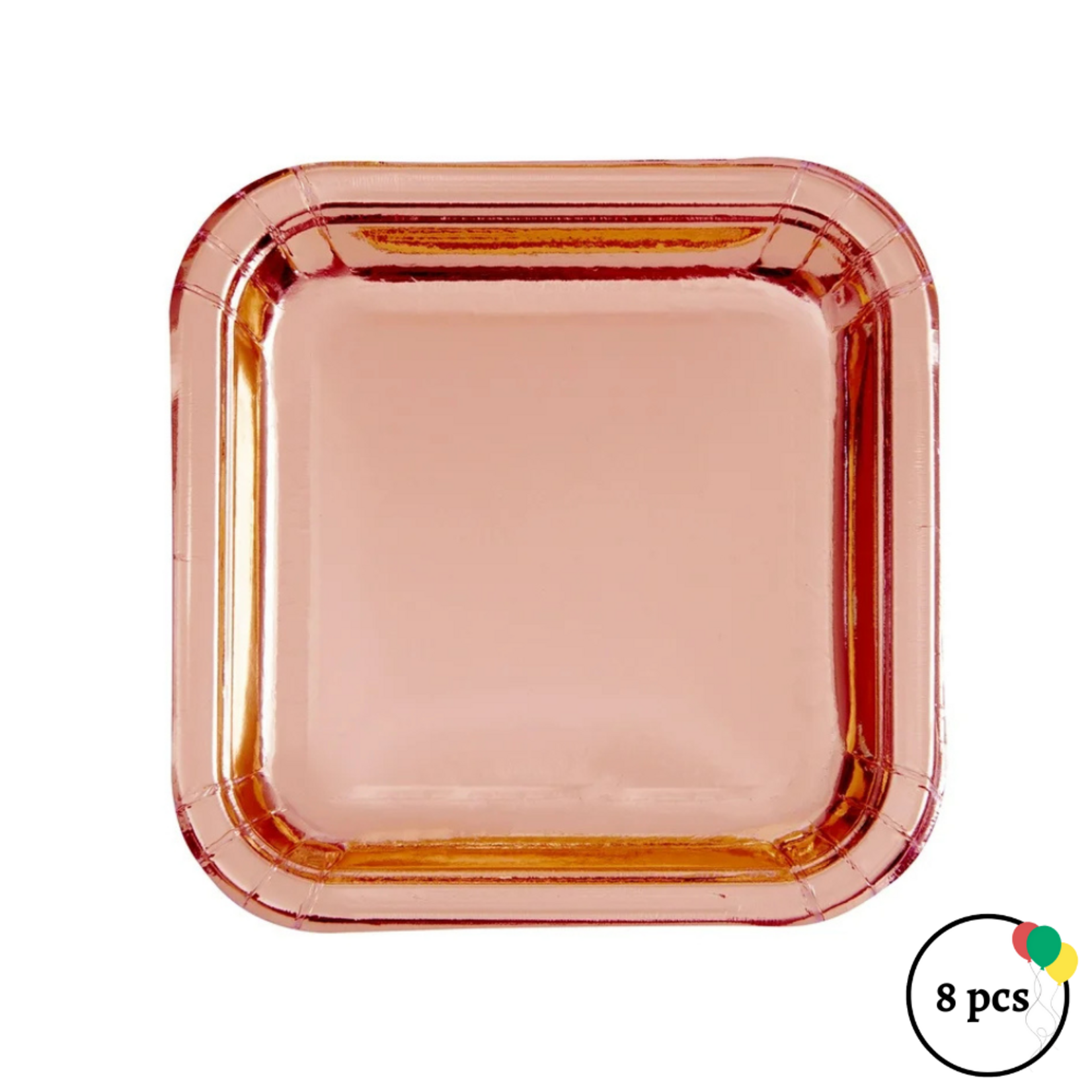 6" Metallic Rose Gold Plate 8ct