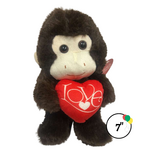 7" Monkey with Heart