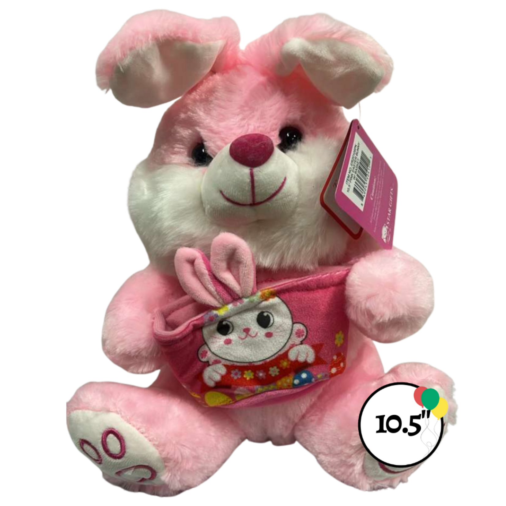 10.5" Easter Bunny Plush with Basket