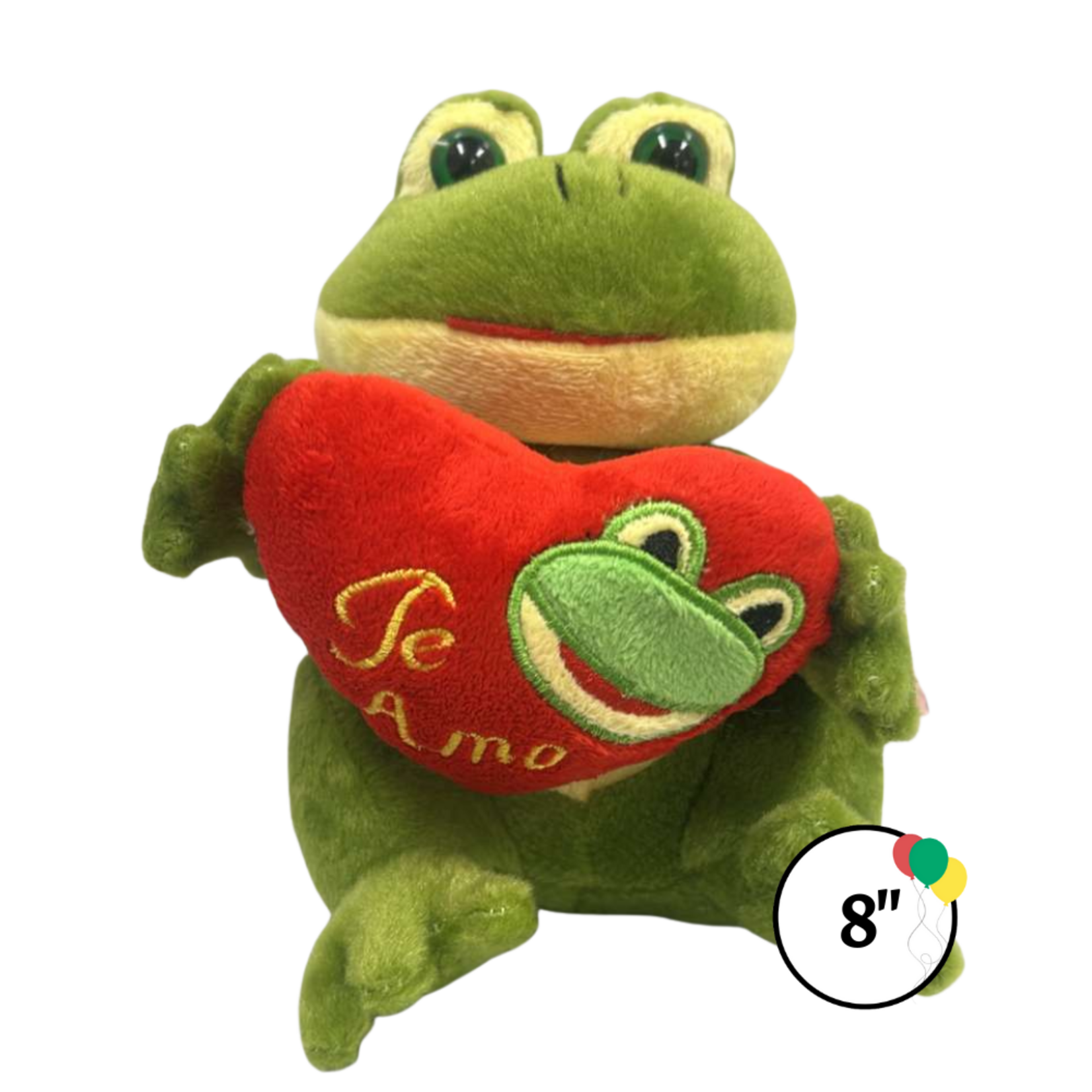 8" Frog with Heart