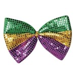 Jumbo Mardi Gras Glitz 'N Gleam Bow Tie