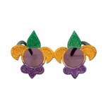 Glittered Fleur De Lis Fanci-Frames