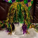 Mardi Gras Tinsel Wig