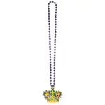 amscan NECKLACE LARGE CROWN BEAD