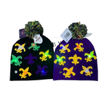 Light-Up Mardi Gras Beanie