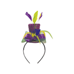 Mardi Gras Top Hat Design Party Headband 4"