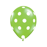 Winntex 12in PokaDots Lime Green