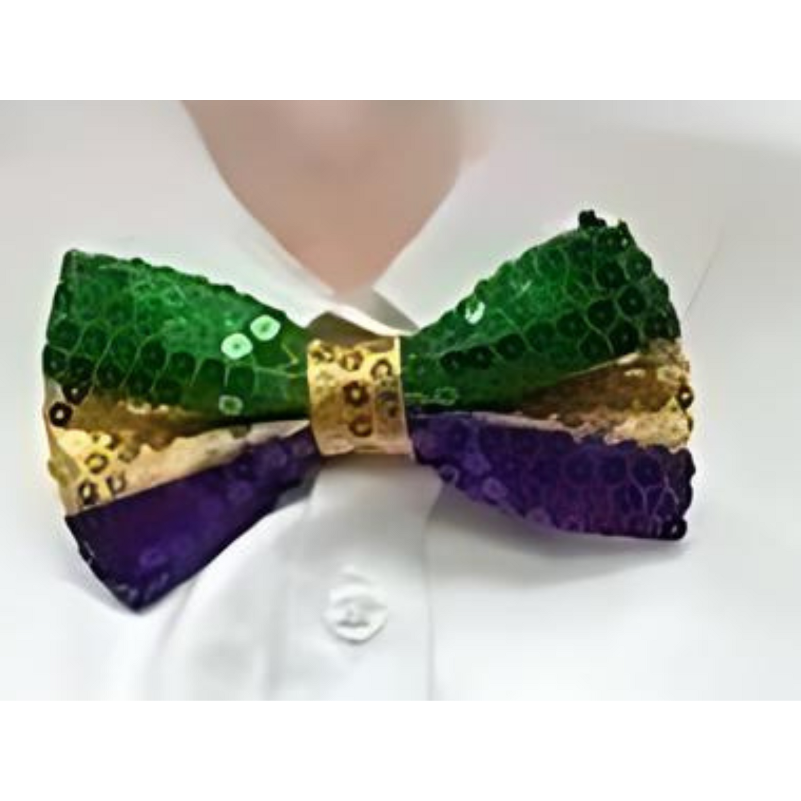 Mardi Gras Sequin Bow Tie