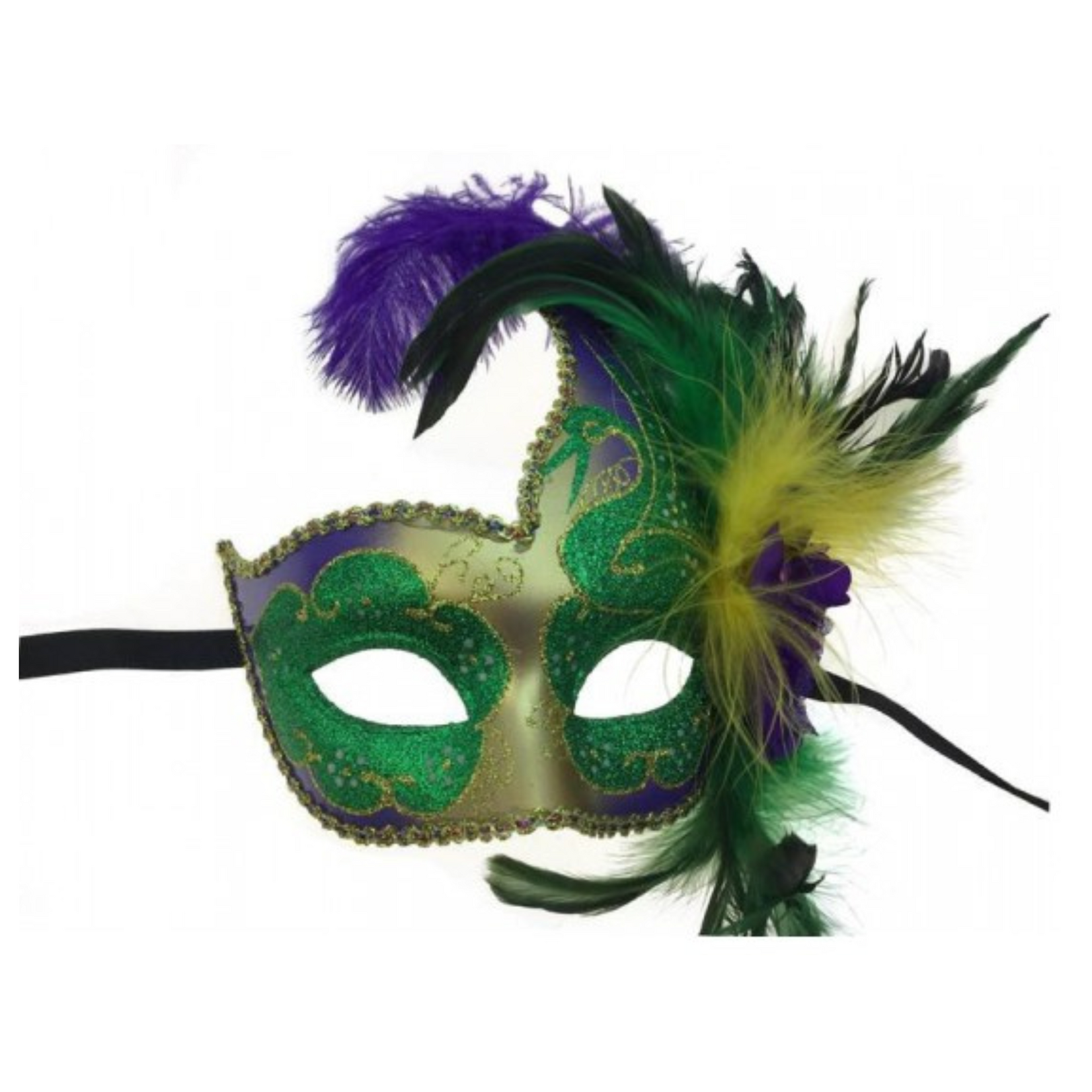 Mardi Gras Feather Mask