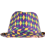 Mardi Gras Fedora Hat