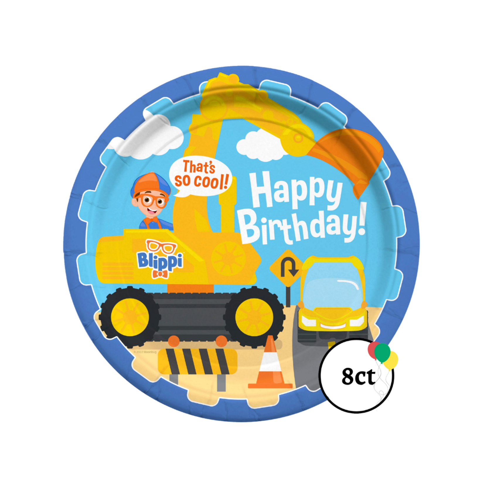 Blippi Dinner Plates 8ct