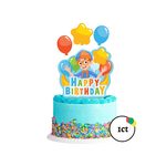 Happy Birthday Blippi Cake Decor Kit