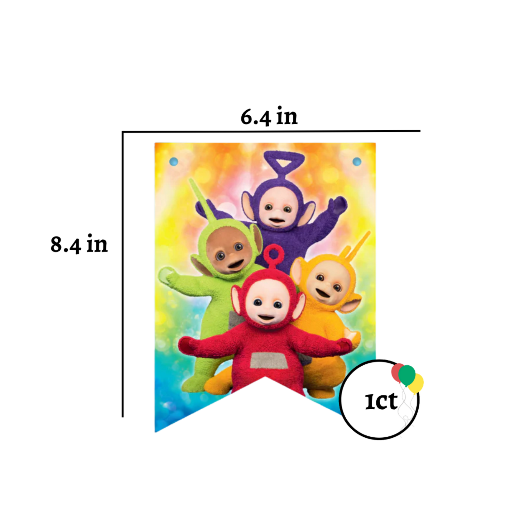 Teletubbies Happy Birthday Banner