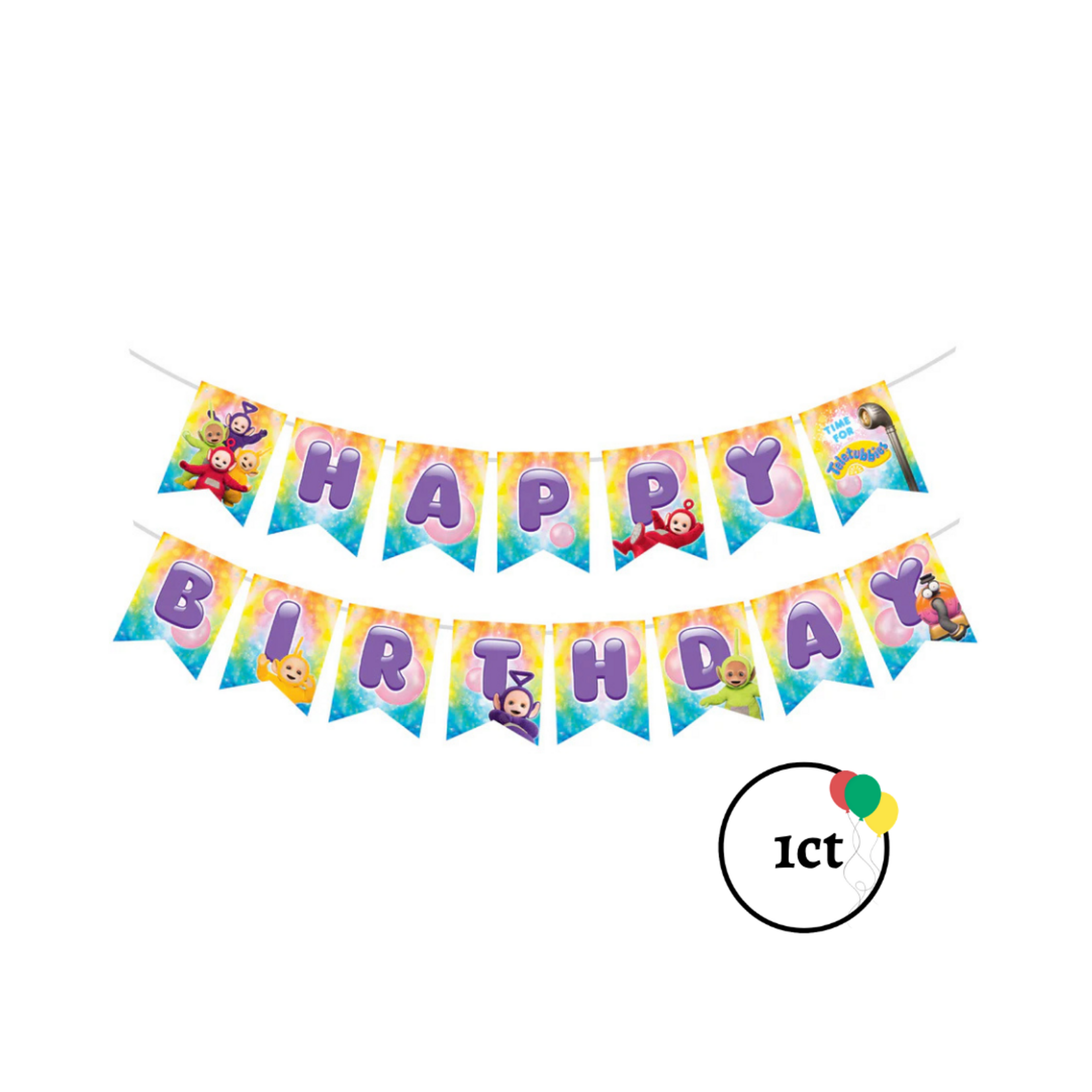 Teletubbies Happy Birthday Banner