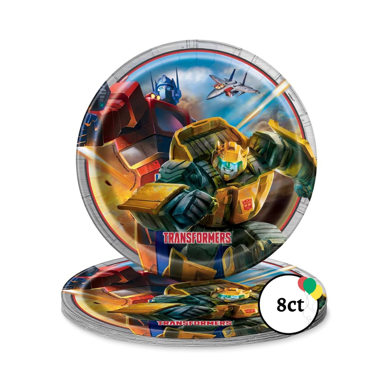 Bumblebee and Optimus Prime Dinner Plates