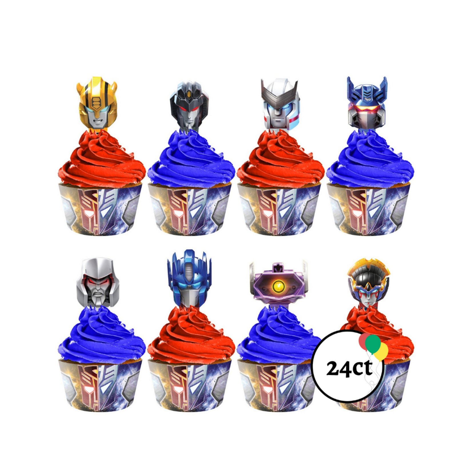 Transformers Cupcake Decor Kit