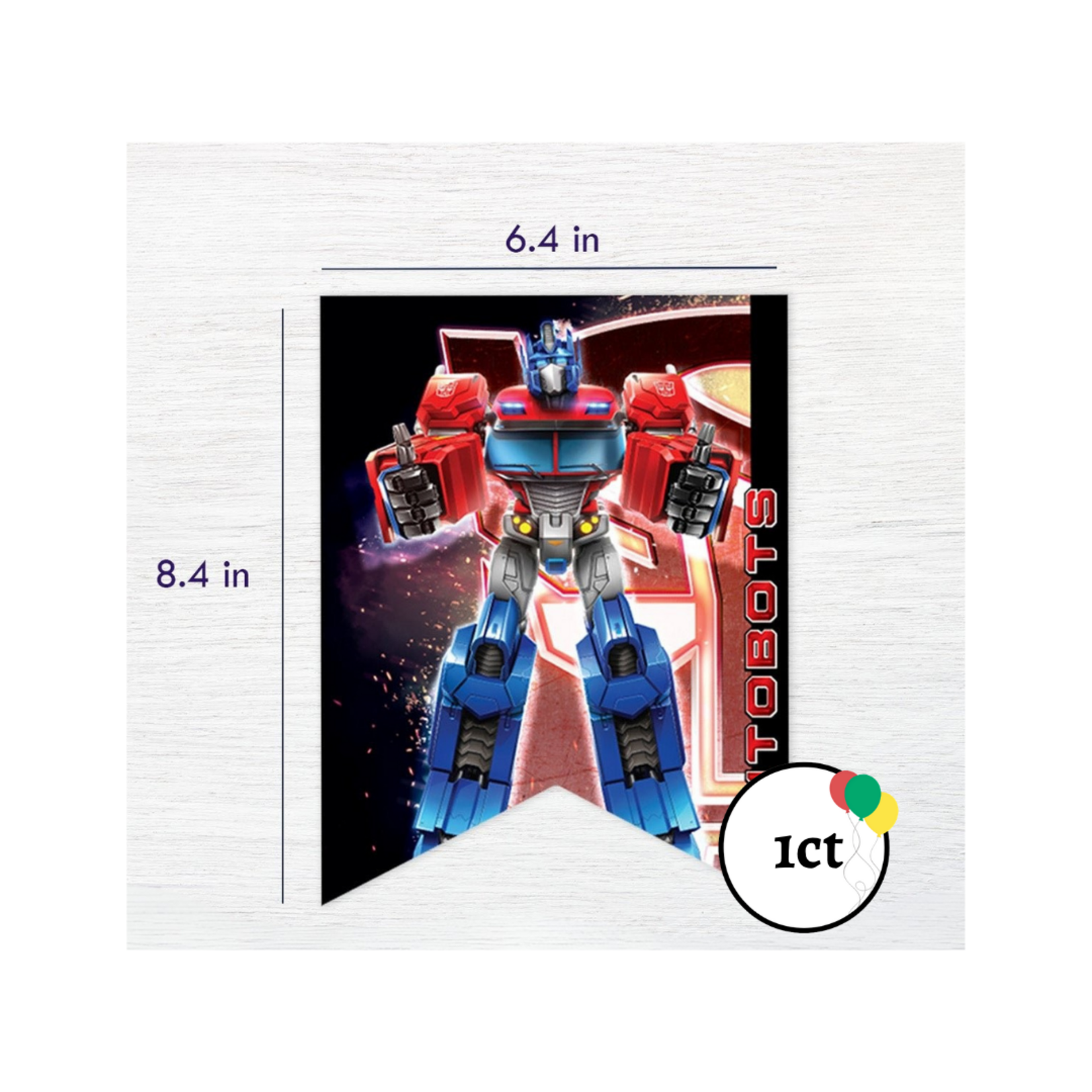 Transformers Happy Birthday Banner