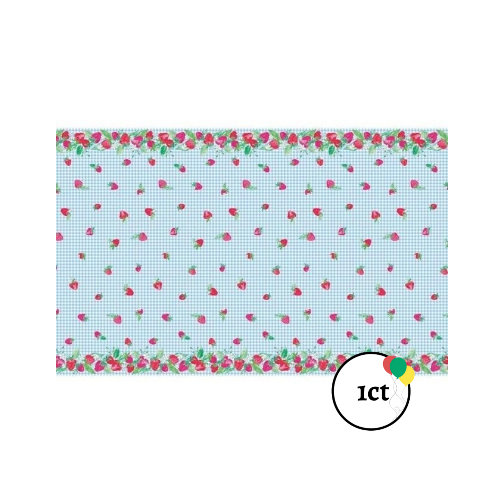 Sweet Strawberry Plastic Tablecover