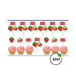 Berry Sweet Cupcake Toppers