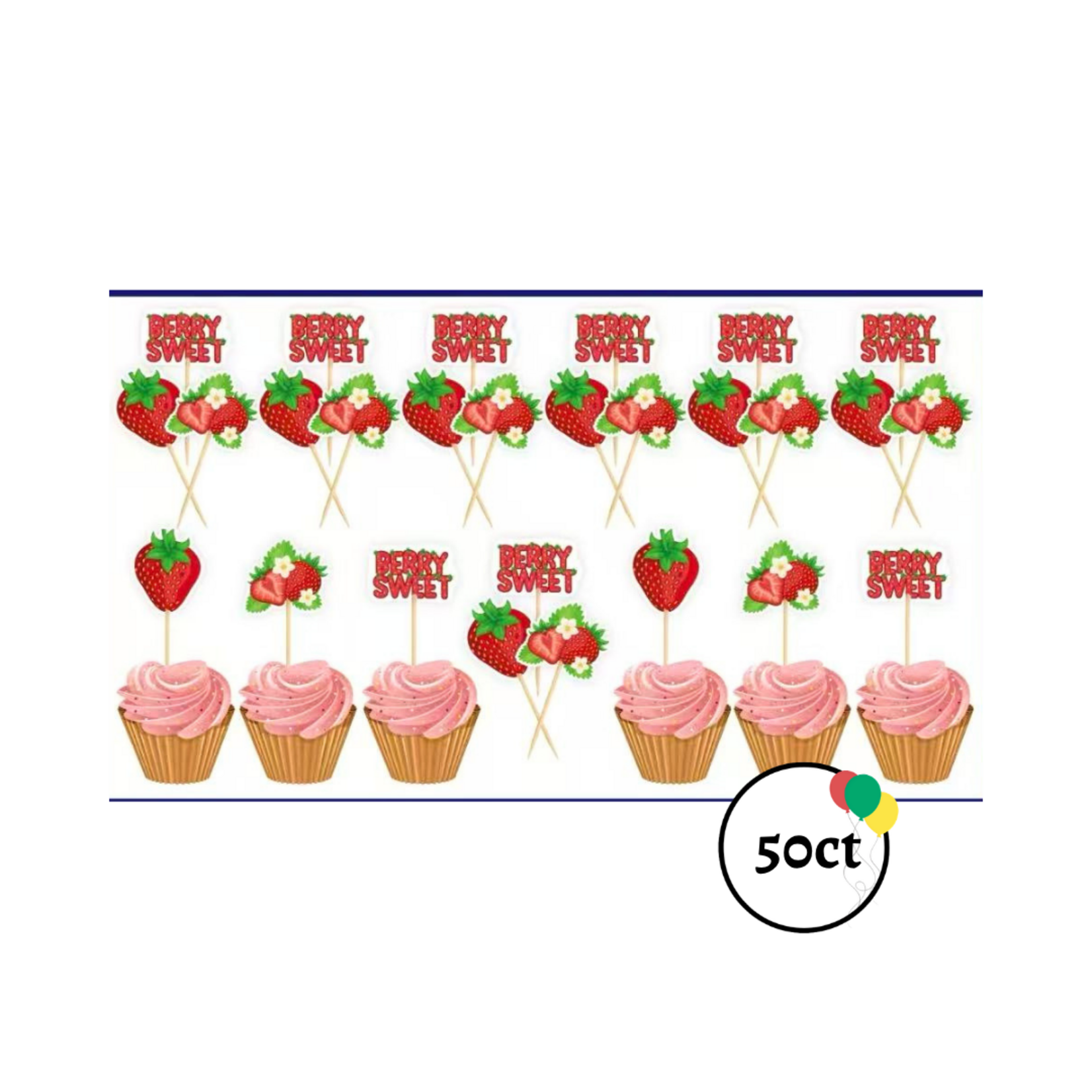 Berry Sweet Cupcake Toppers