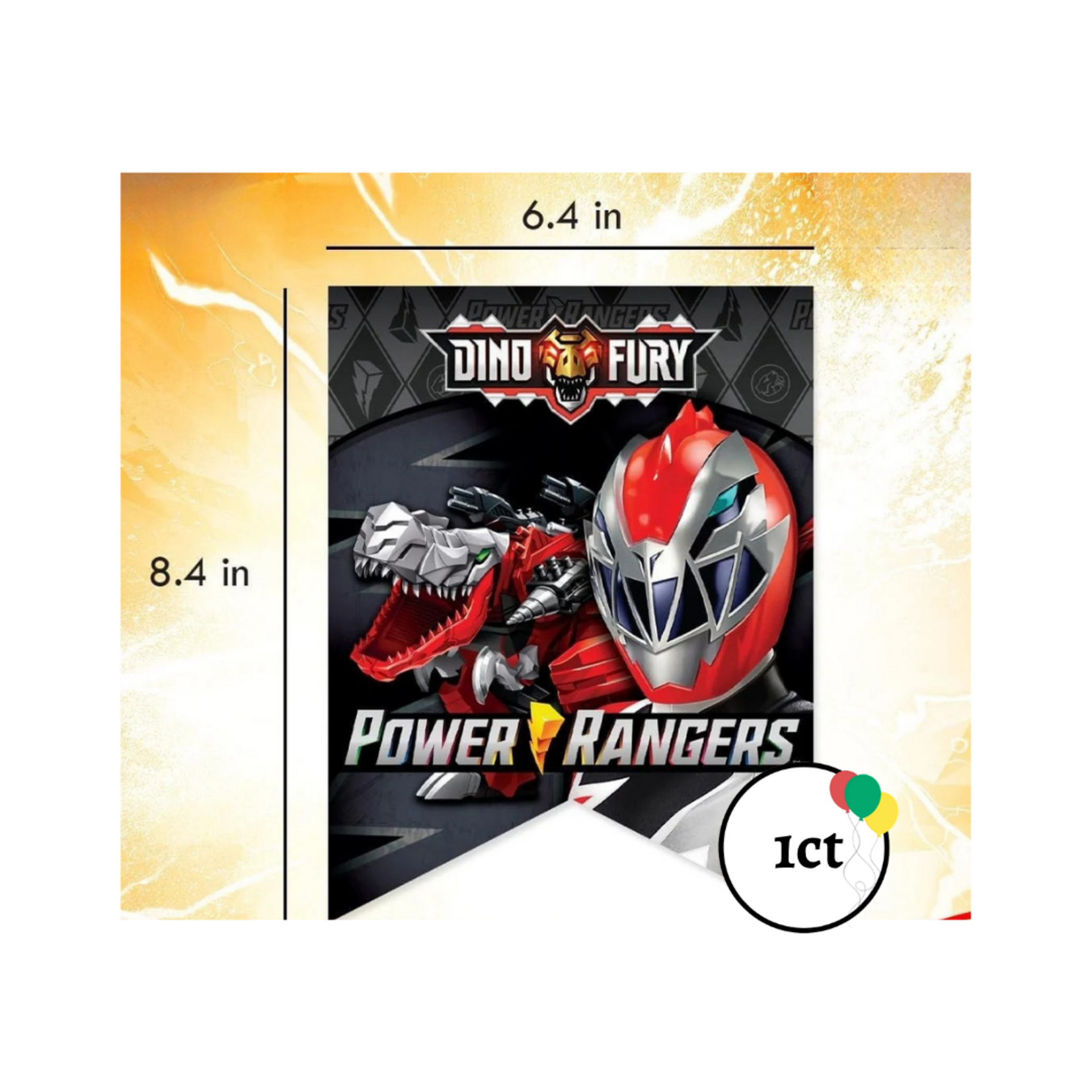Power Rangers Birthday Banner
