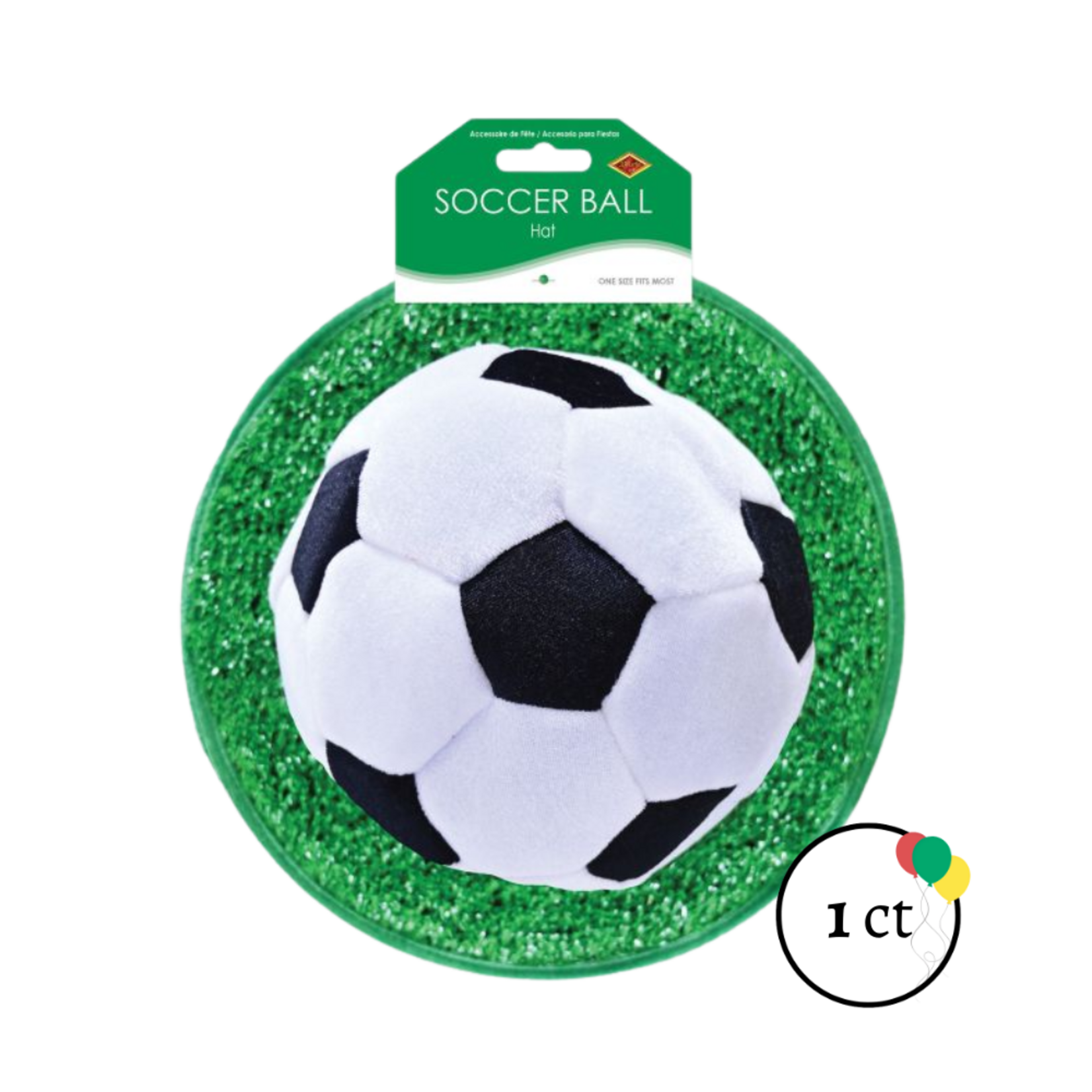 Plush Soccer Ball Hat