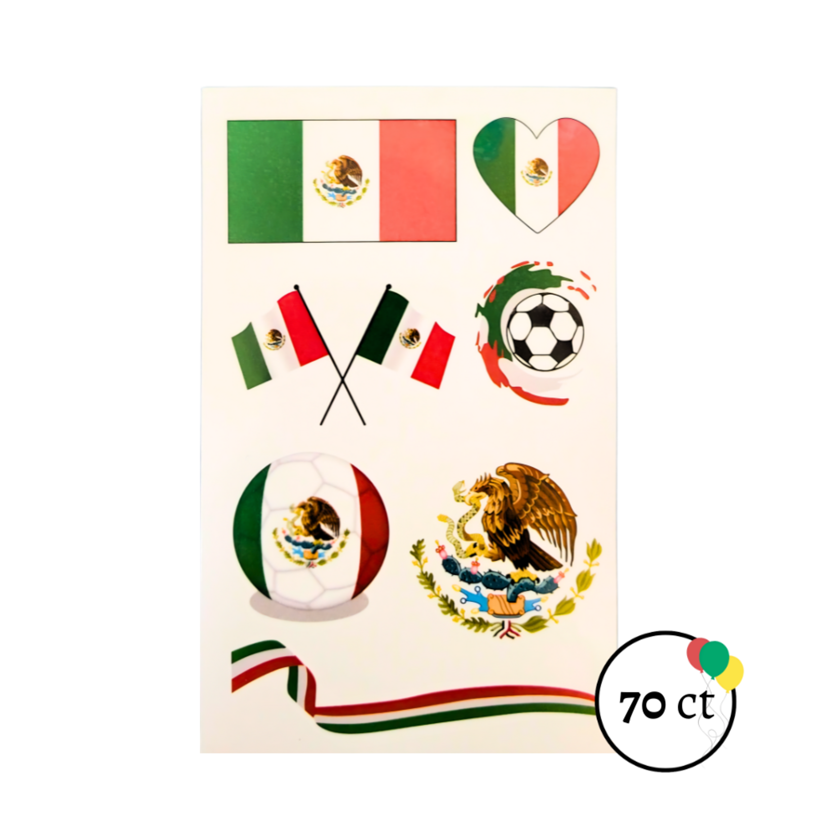 Mexico Themed Tattos 70ct