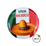 Viva Mexico Party Badges 12ct