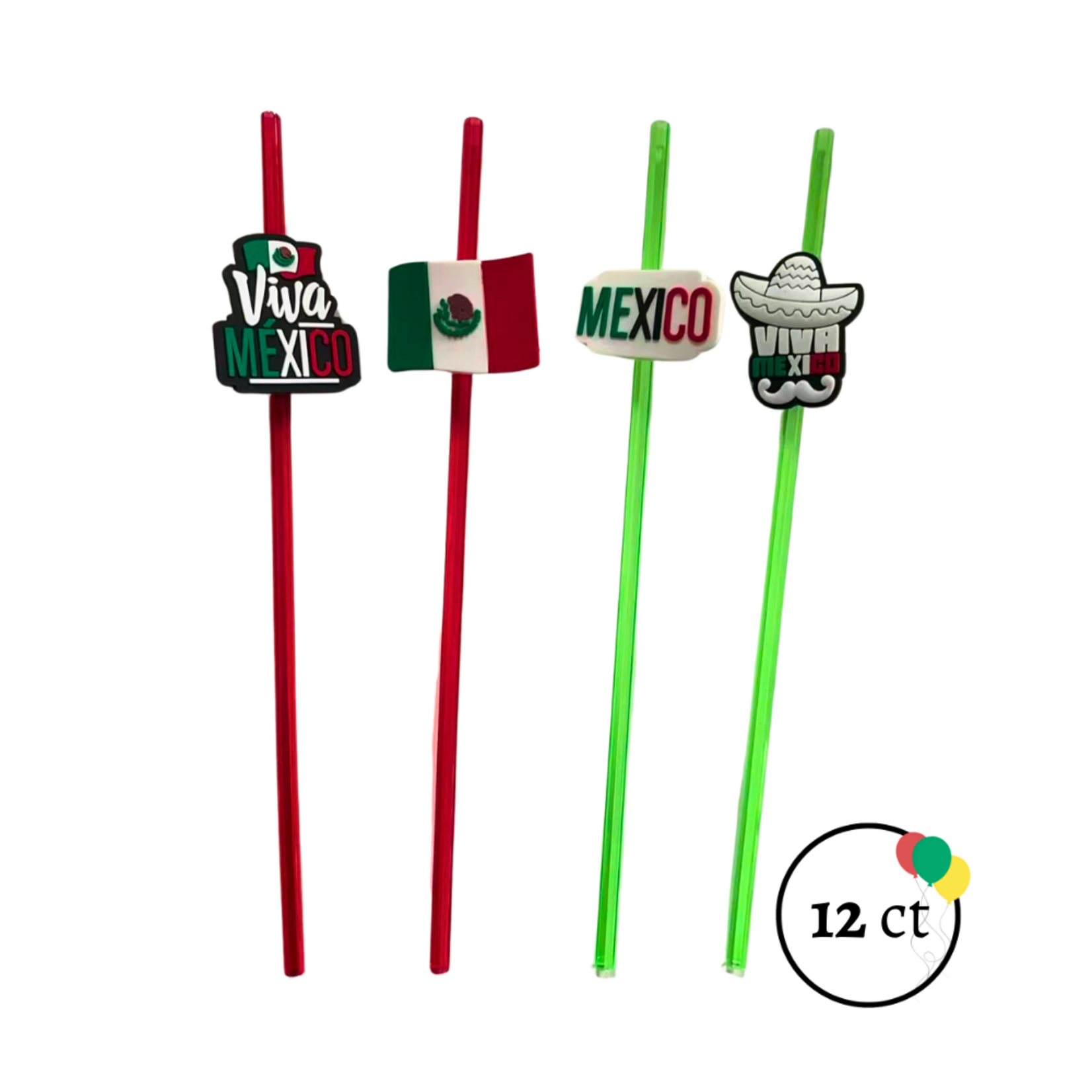 Viva Mexico Straws 12 Ct