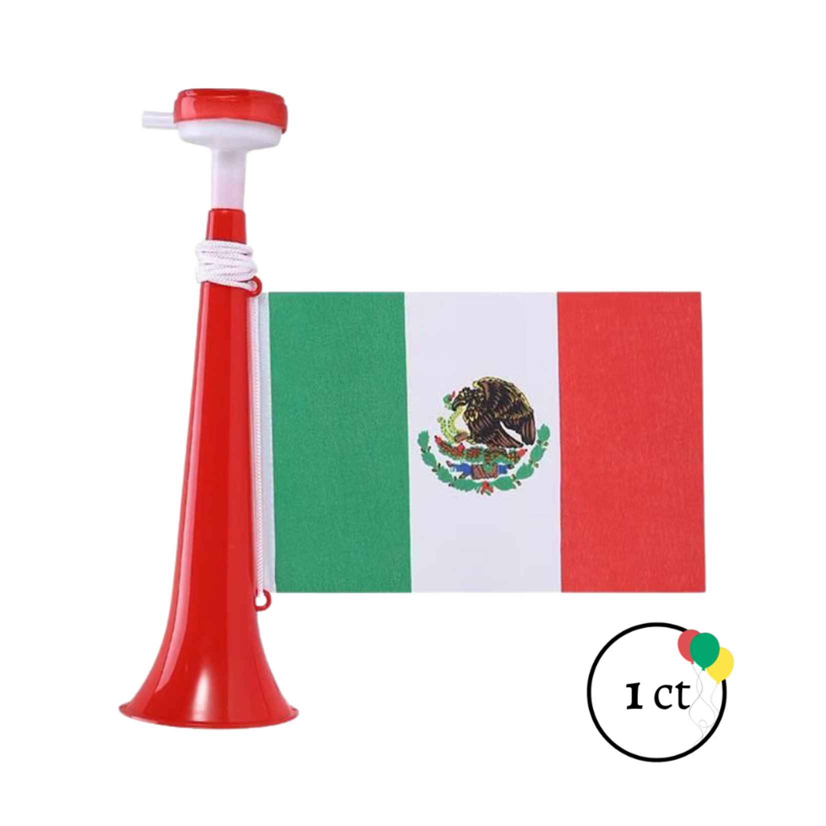 Horn With Mexican Flag 1ct
