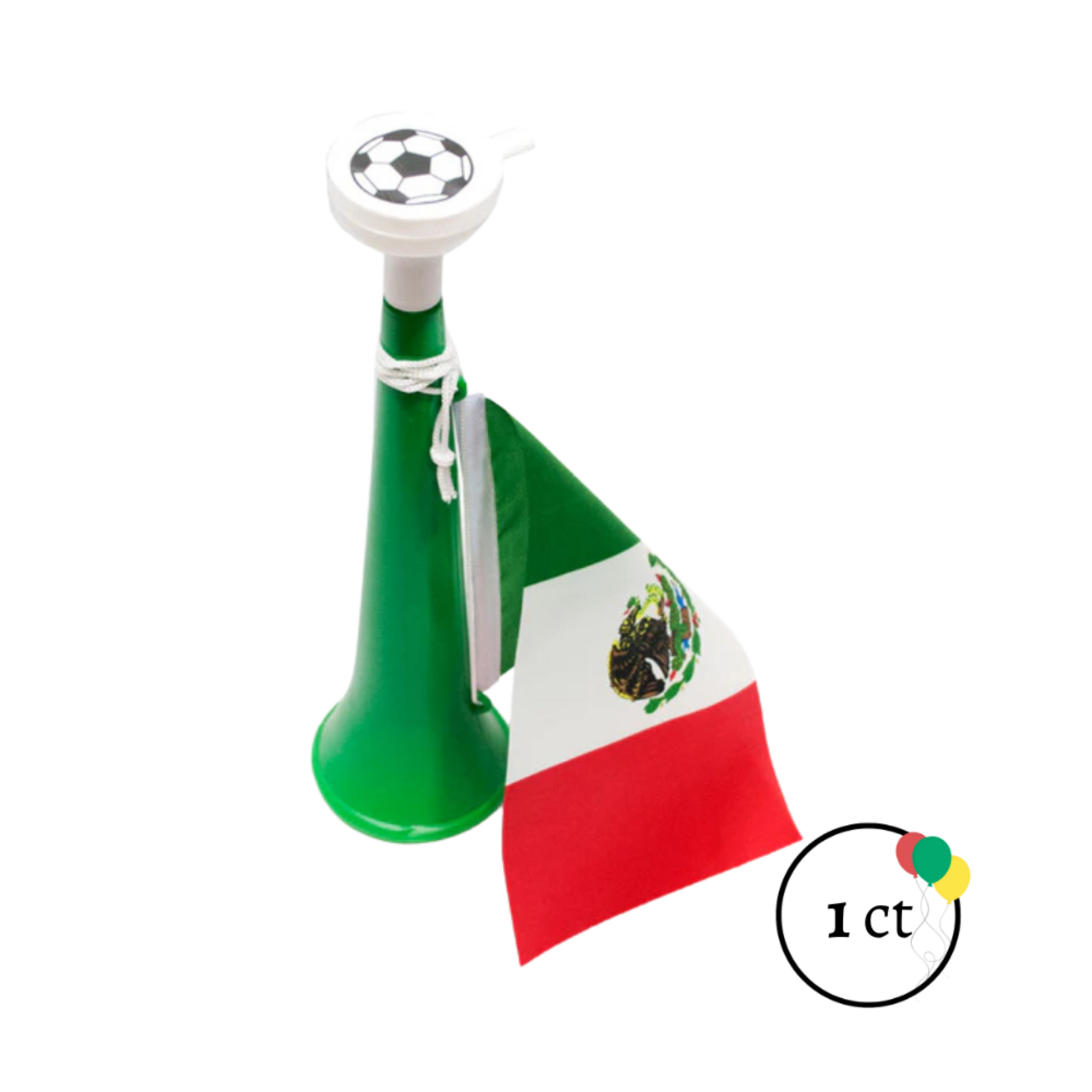 Horn With Mexican Flag 1ct