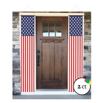 Patriotic USA Door Banner 2ct