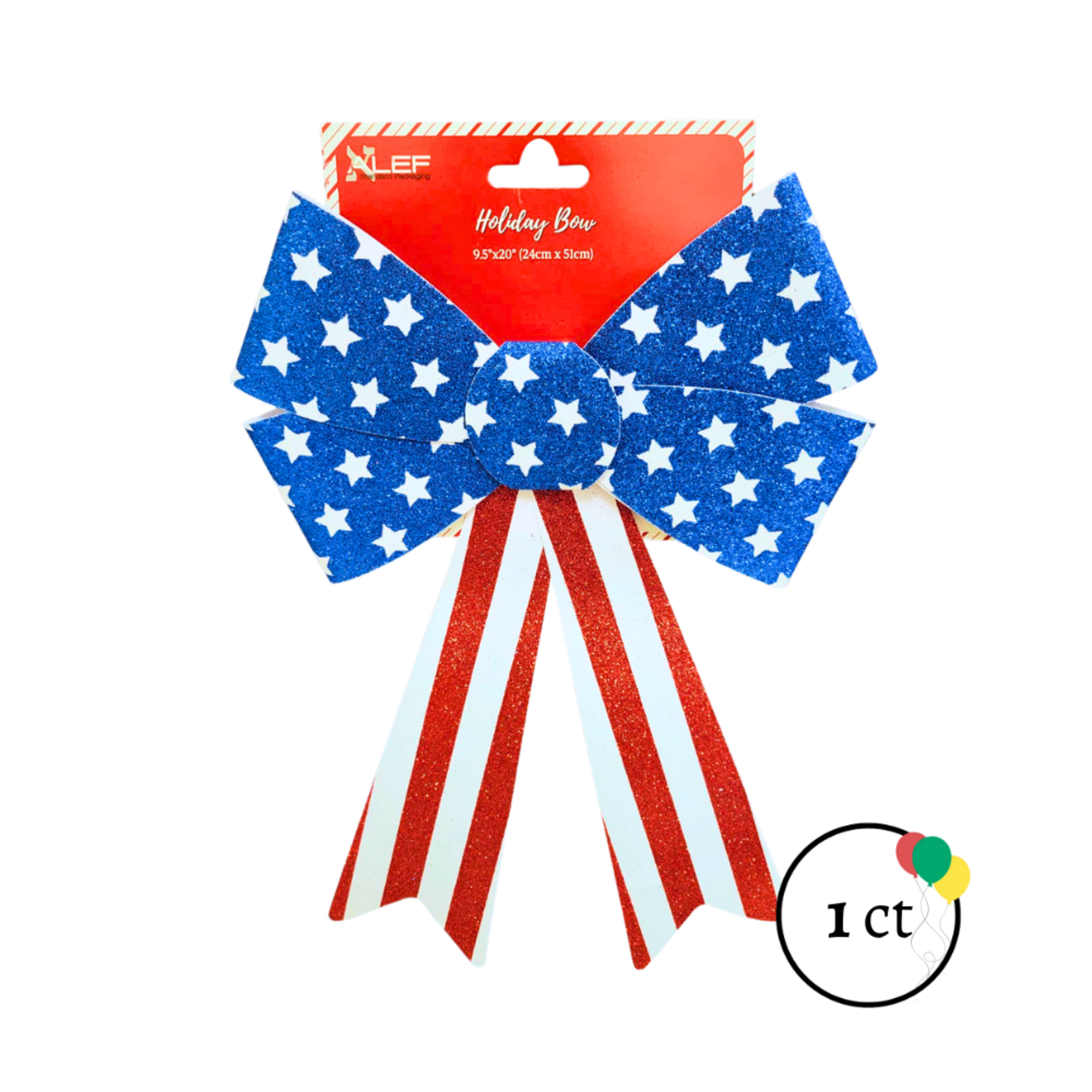 USA Stars Patriotic Bow