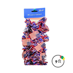 Patriotic 9Ft Tinsel Garland