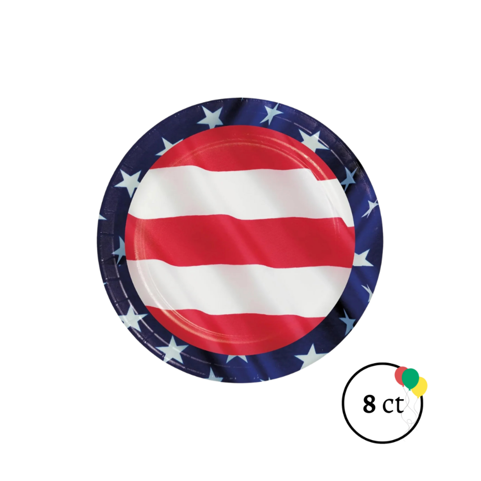6" Patriotic Paper Plates 8ct.