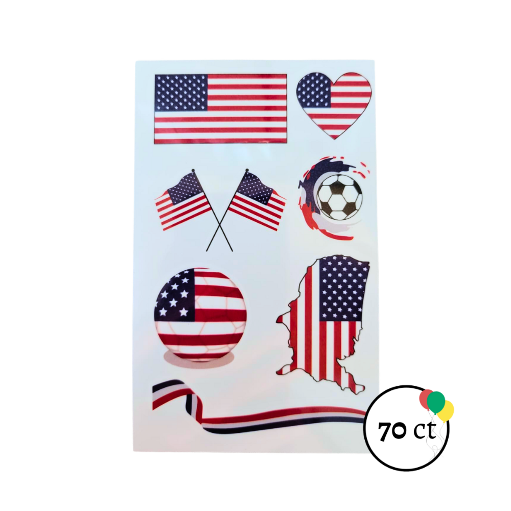 USA Themed Tattoos 70ct