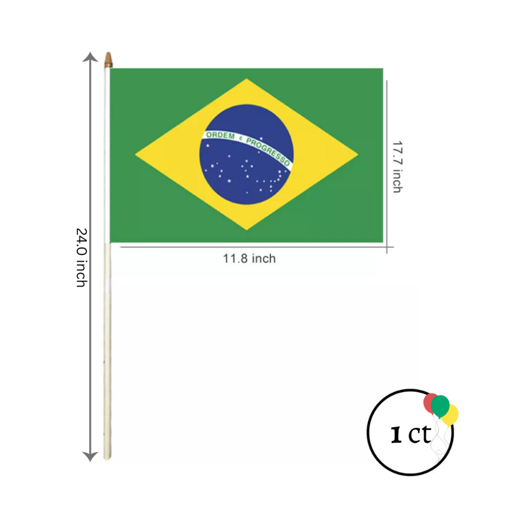 Brazil Hand Flag