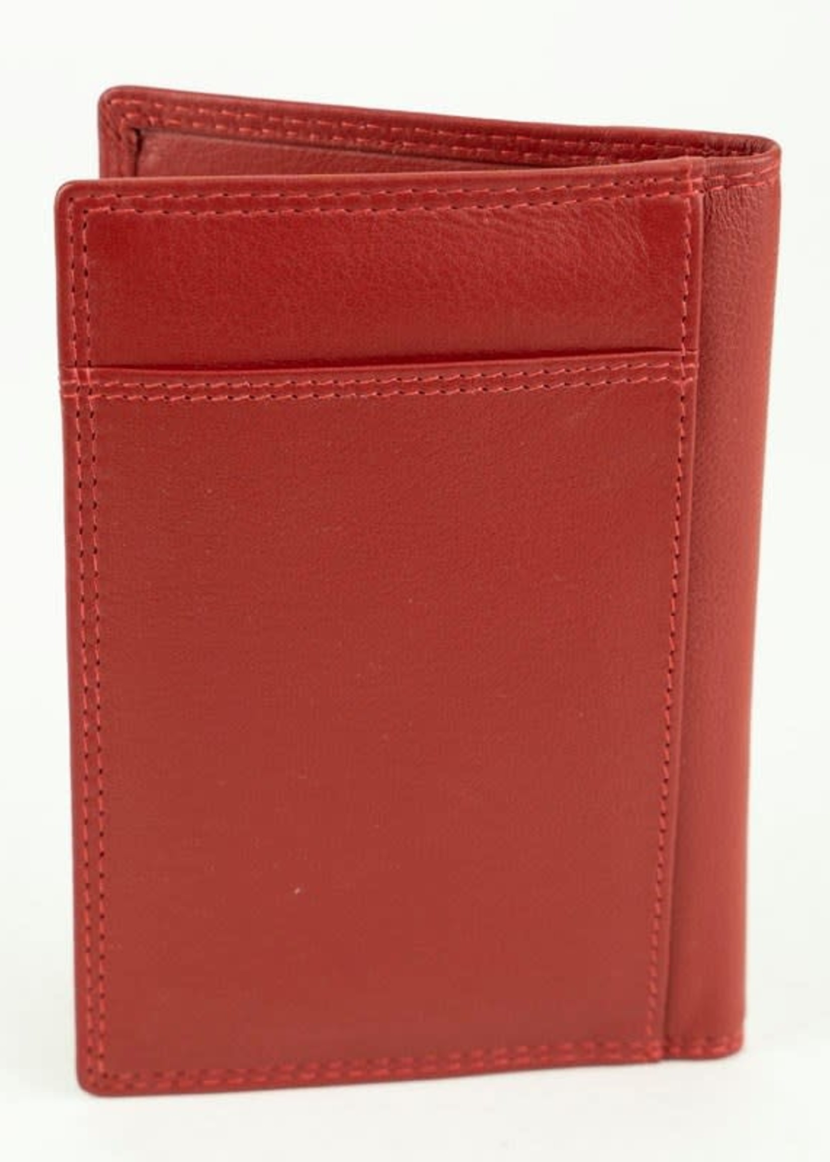 Franco Bonini Red Leather RFID Card Wallet
