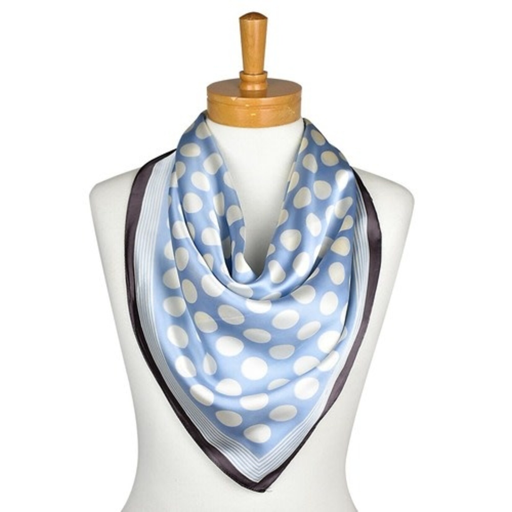 Taylor Hill French Blue & White Polka Dot Scarf
